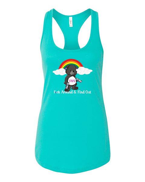 FAFO BEAR-Womens Racerback tank