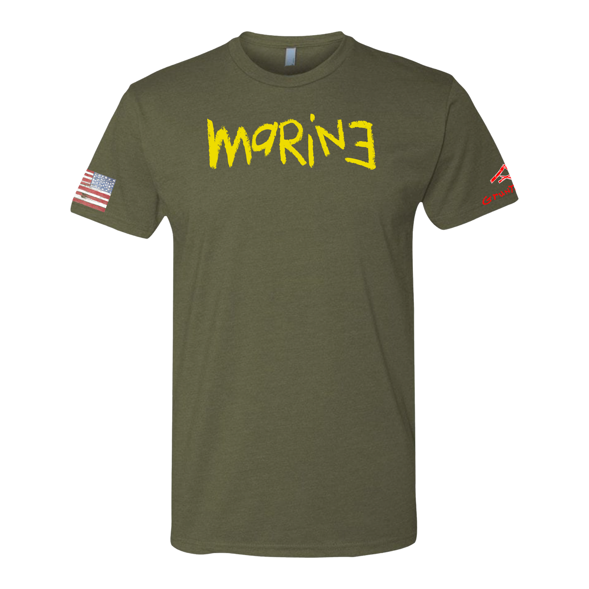 MARINE YELLOW Crayon Shirt (OD OR CHARCOAL GRAY)