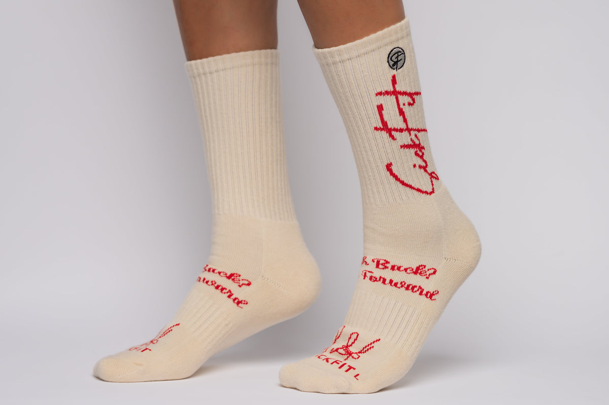 SickFit Crème Compression Socks (15-18 mmHg) – 3-Pack Crew Set