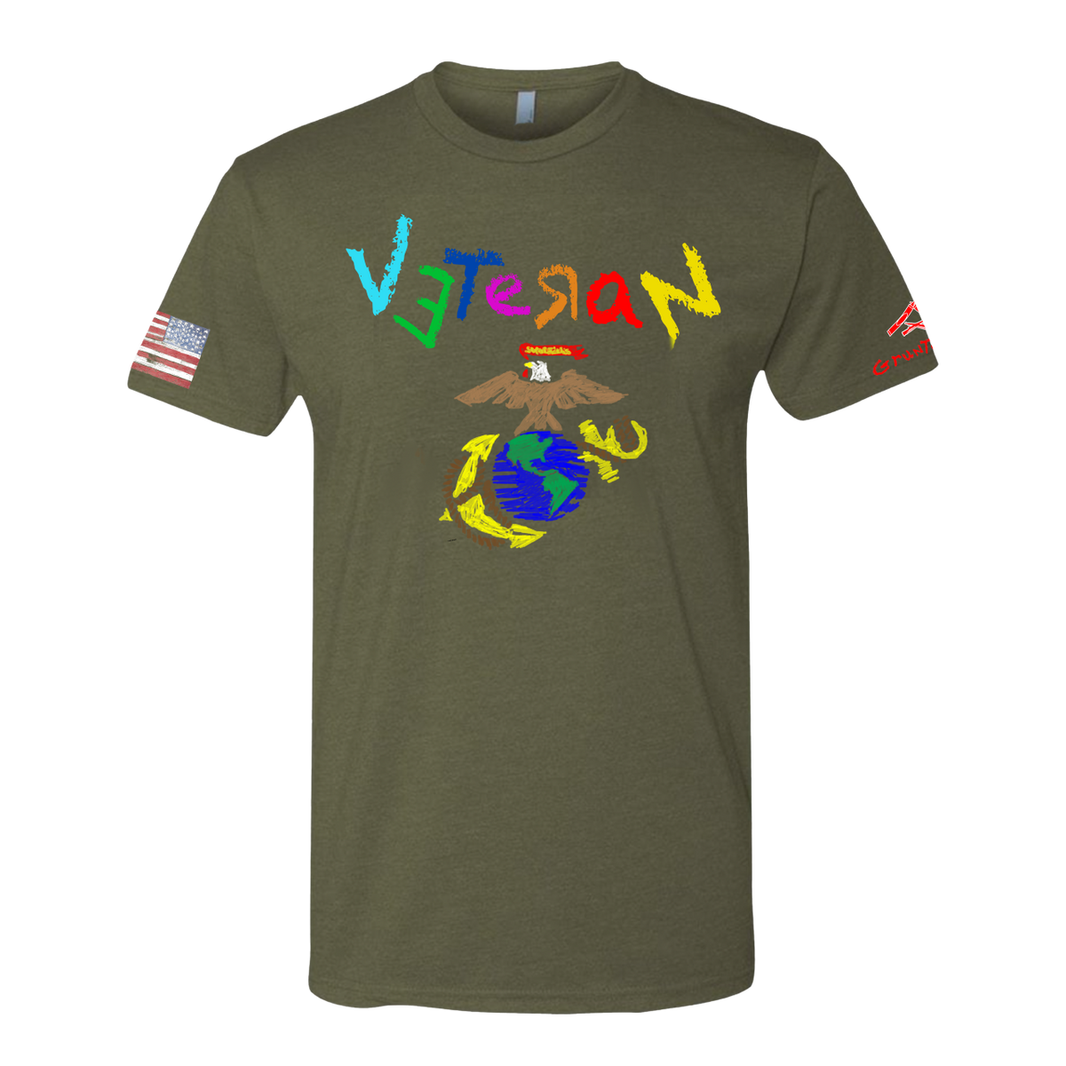 Crayon- USMC Veteran T-shirt