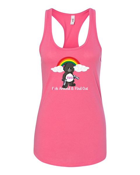 FAFO BEAR-Womens  Racerback tank