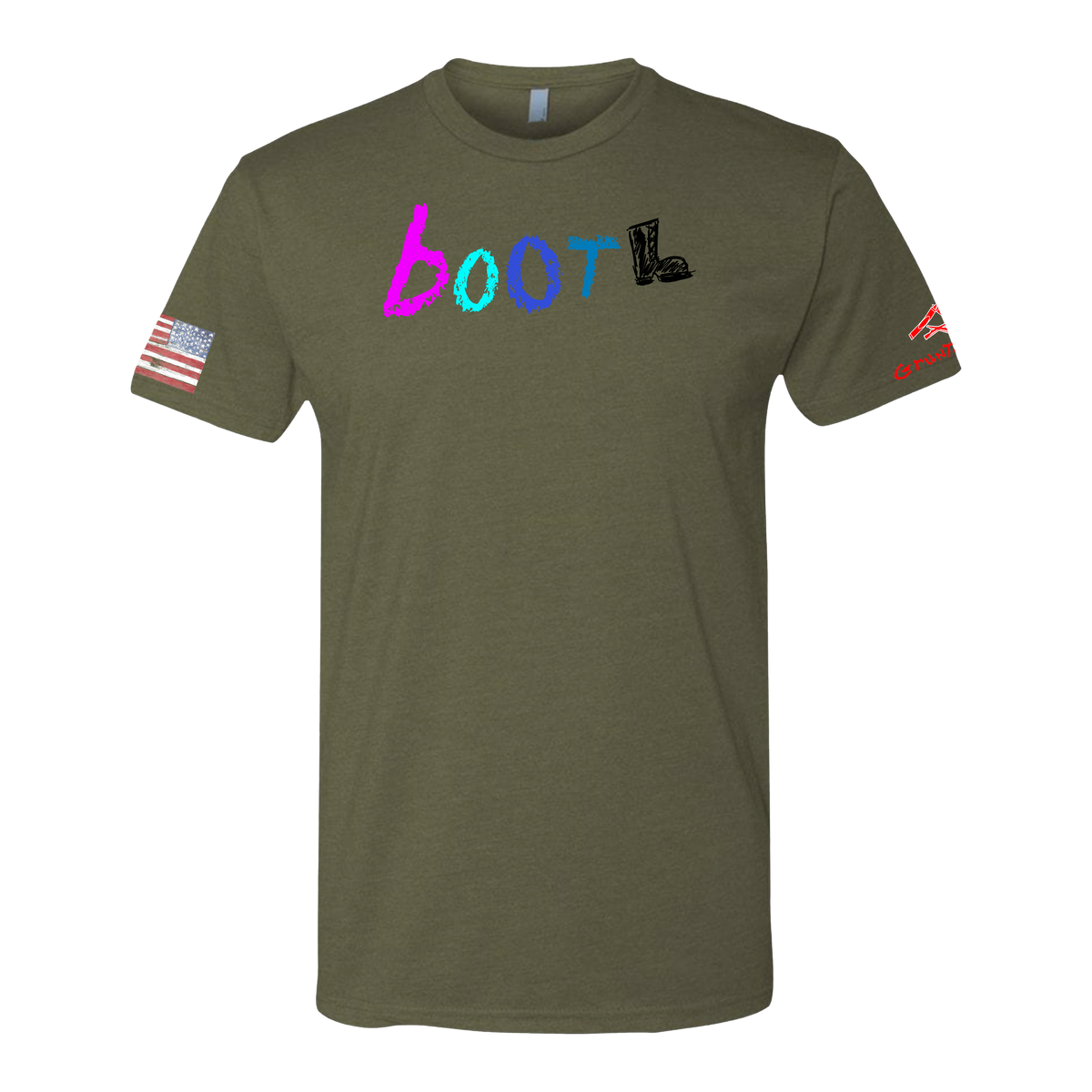 BOOT Crayon Shirt (OD OR CHARCOAL GRAY)
