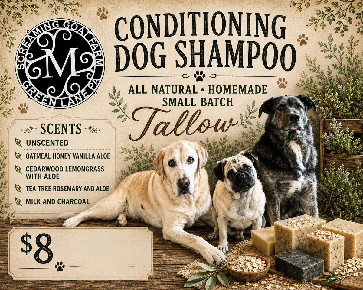 Unscented Conditioning Dog Shampoo Bar