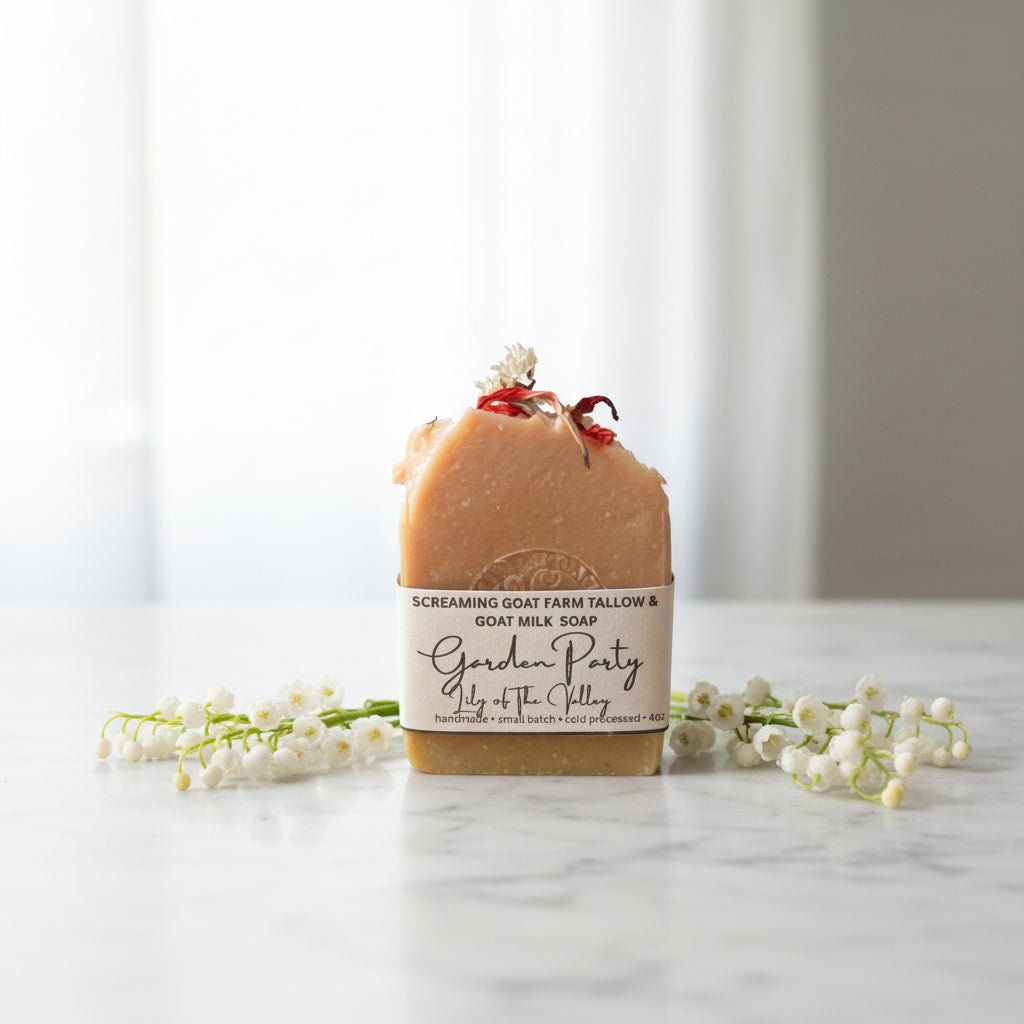 Garden Party Tallow & Goat Milk Soap (Lilly of the Valley)