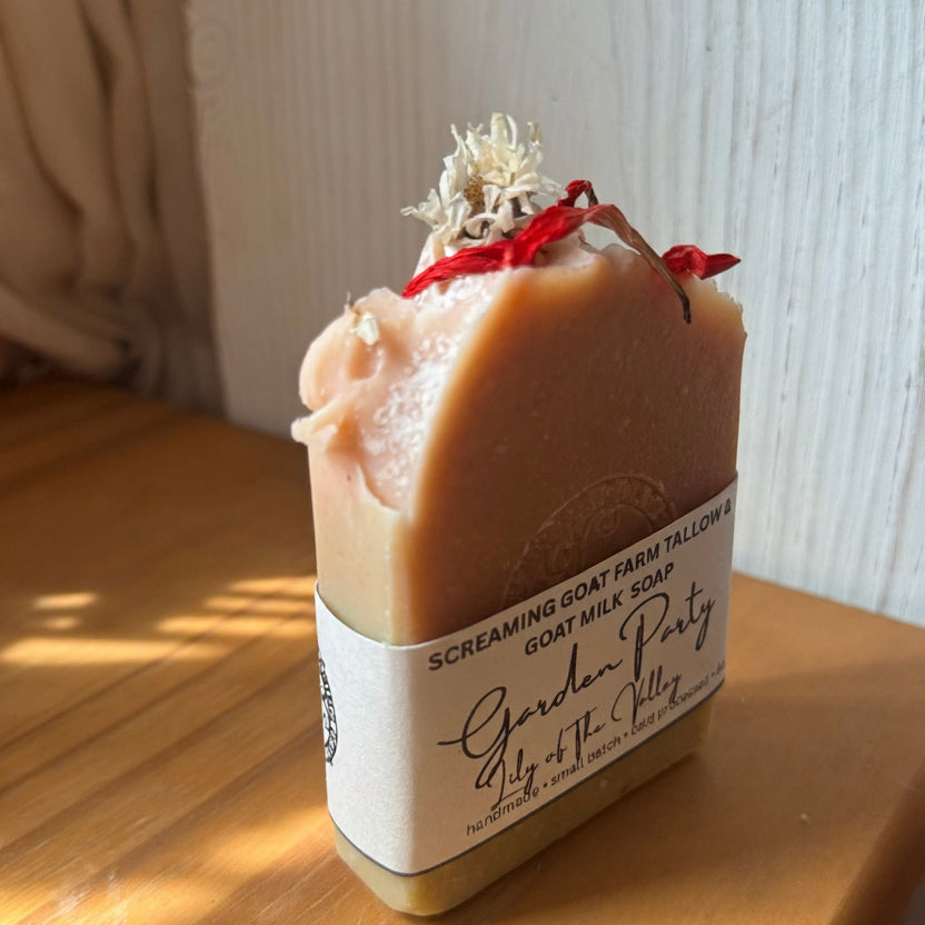Garden Party Tallow & Goat Milk Soap (Lilly of the Valley)