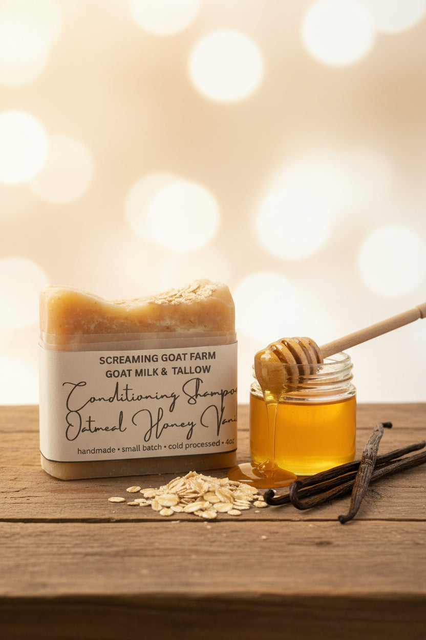 Oatmeal Honey Vanilla Conditioning Shampoo Bar