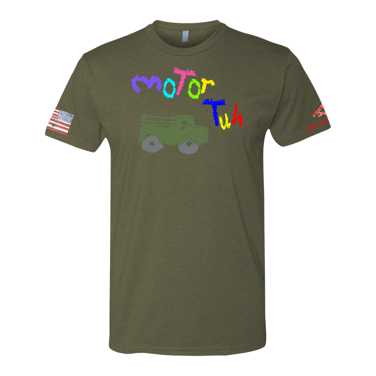 MOTOR TUH-Crayon Shirt (OD OR CHARCOAL GRAY)