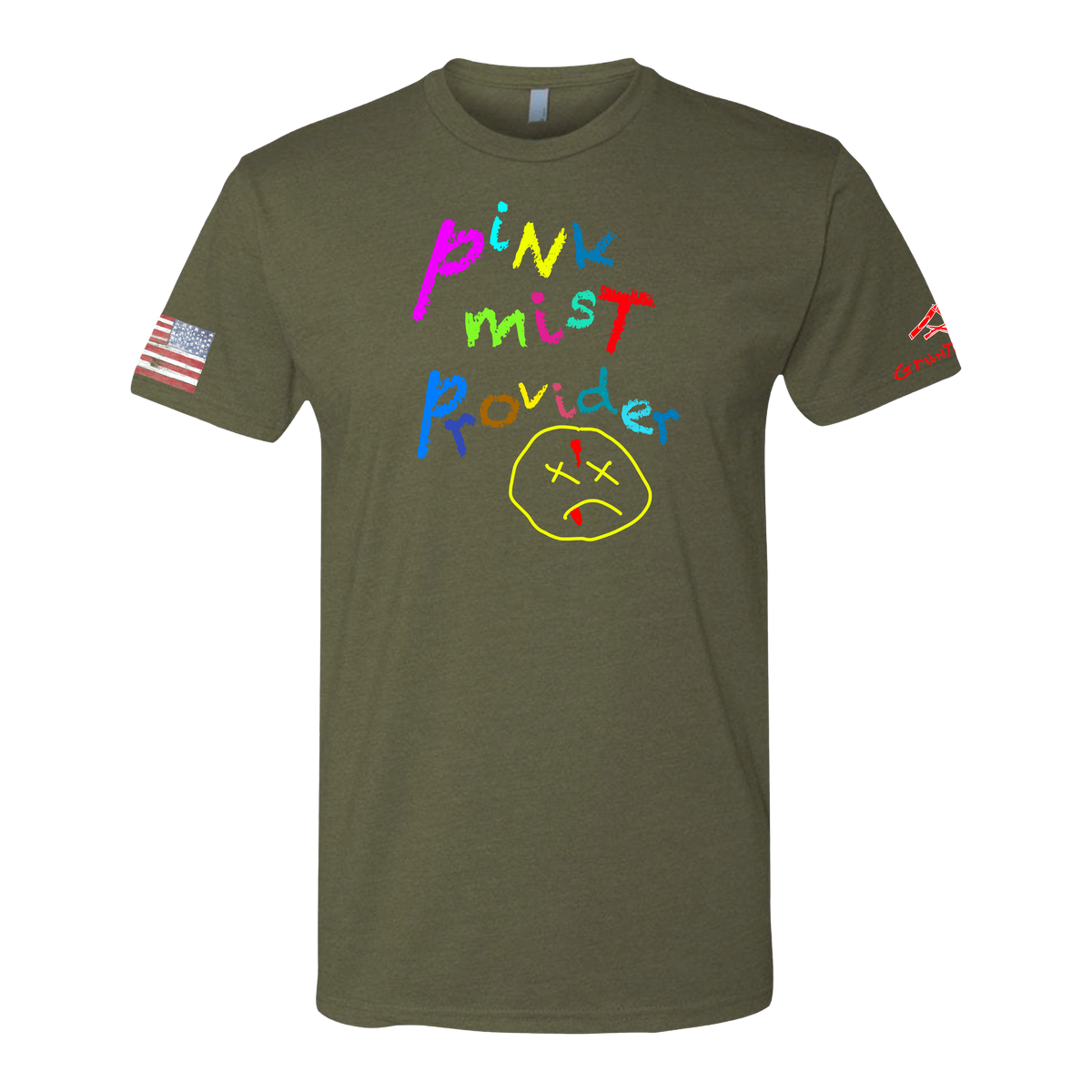 PINK MISTER Crayon Shirt (OD OR CHARCOAL GRAY)