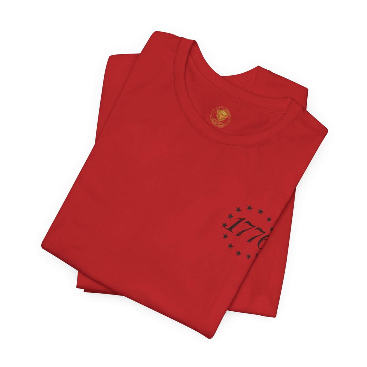 Born and Raised Tee — Distressed American Flag 1776 Patriotic T‑Shirt