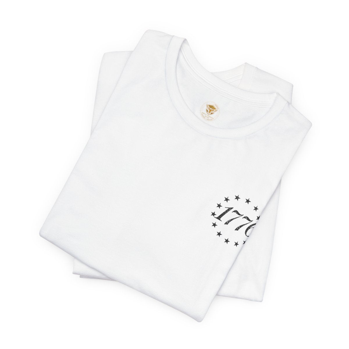 Born and Raised Tee — Distressed American Flag 1776 Patriotic T‑Shirt