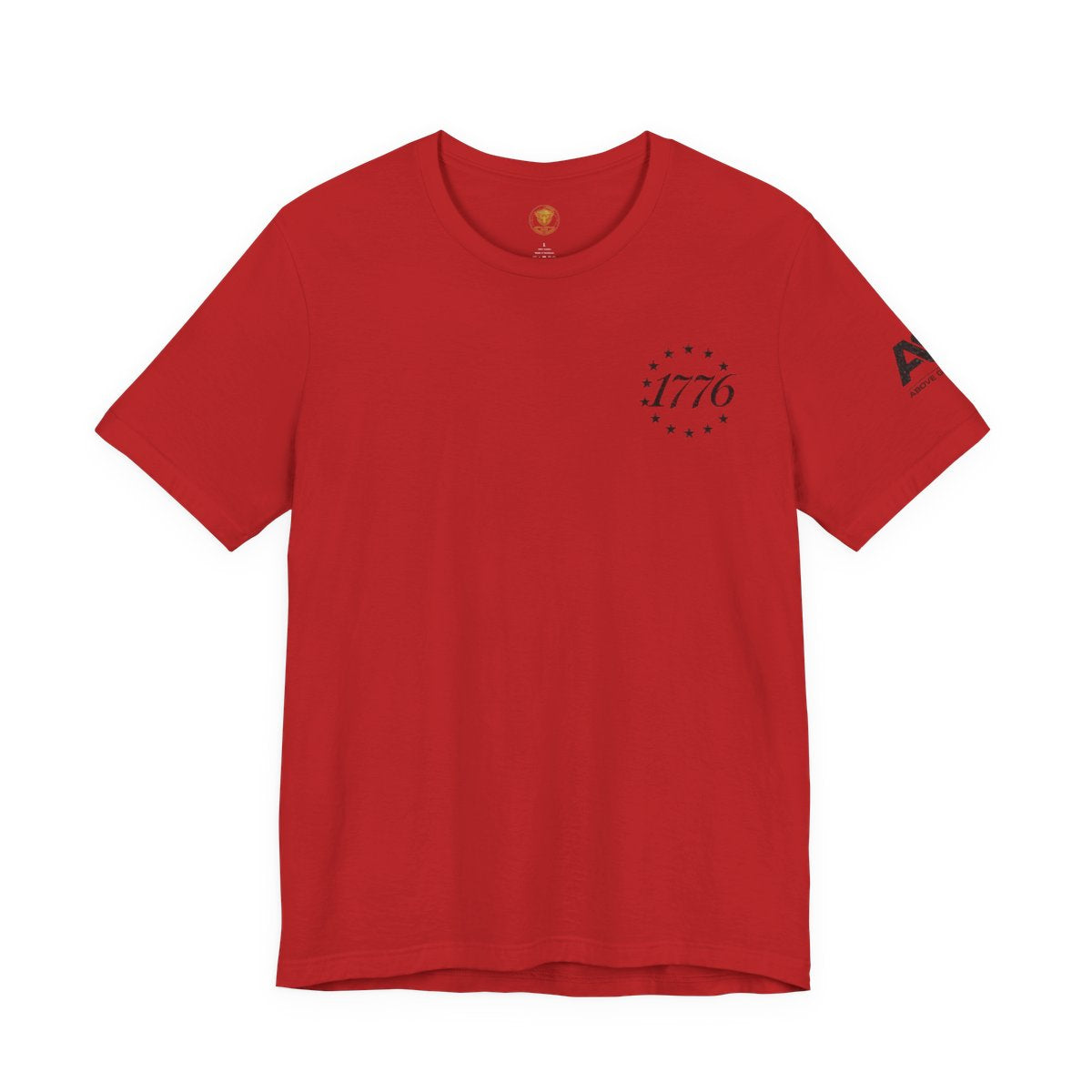 Born and Raised Tee — Distressed American Flag 1776 Patriotic T‑Shirt