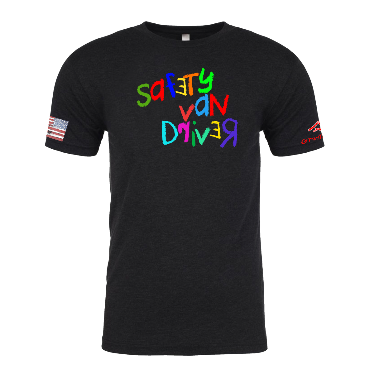 SAFETY VAN DRIVER Crayon Shirt (OD OR CHARCOAL GRAY)
