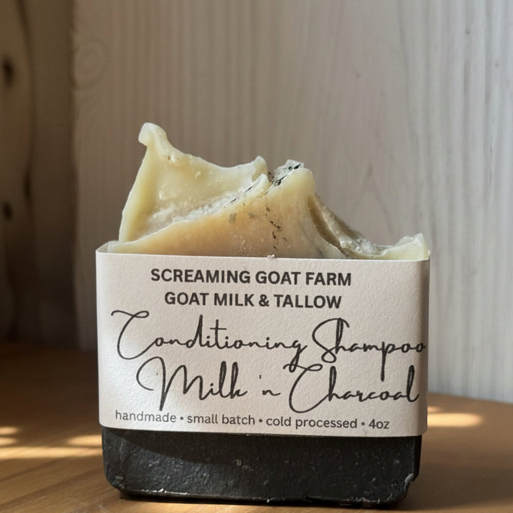 Milk and Charcoal Conditioning Shampoo Bar