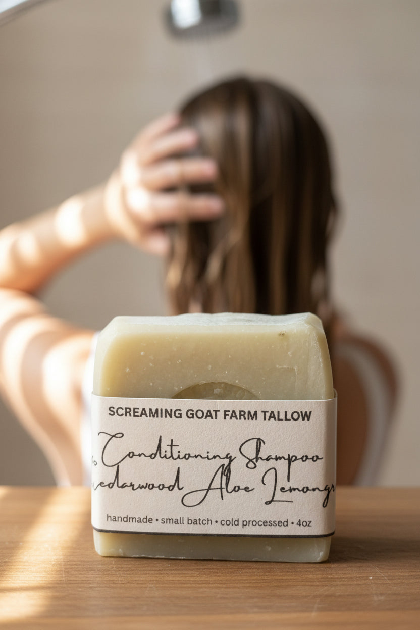 Cedarwood Aloe Lemongrass Conditioning Shampoo Bar